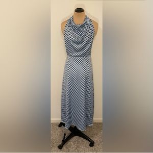 Zara Satin Halter Polkadot dress